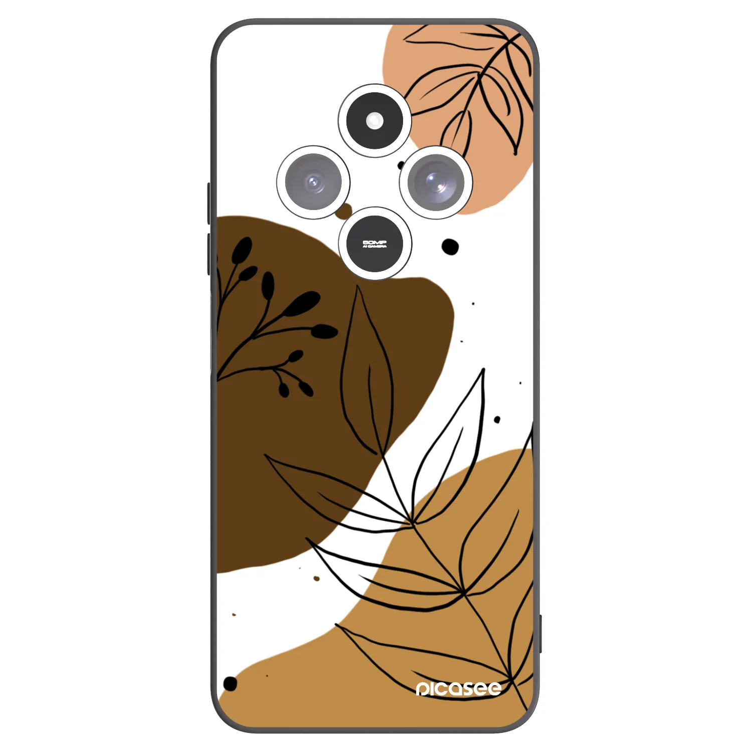 Picasee silikónový čierny obal pre Xiaomi Redmi 14C - Boho style