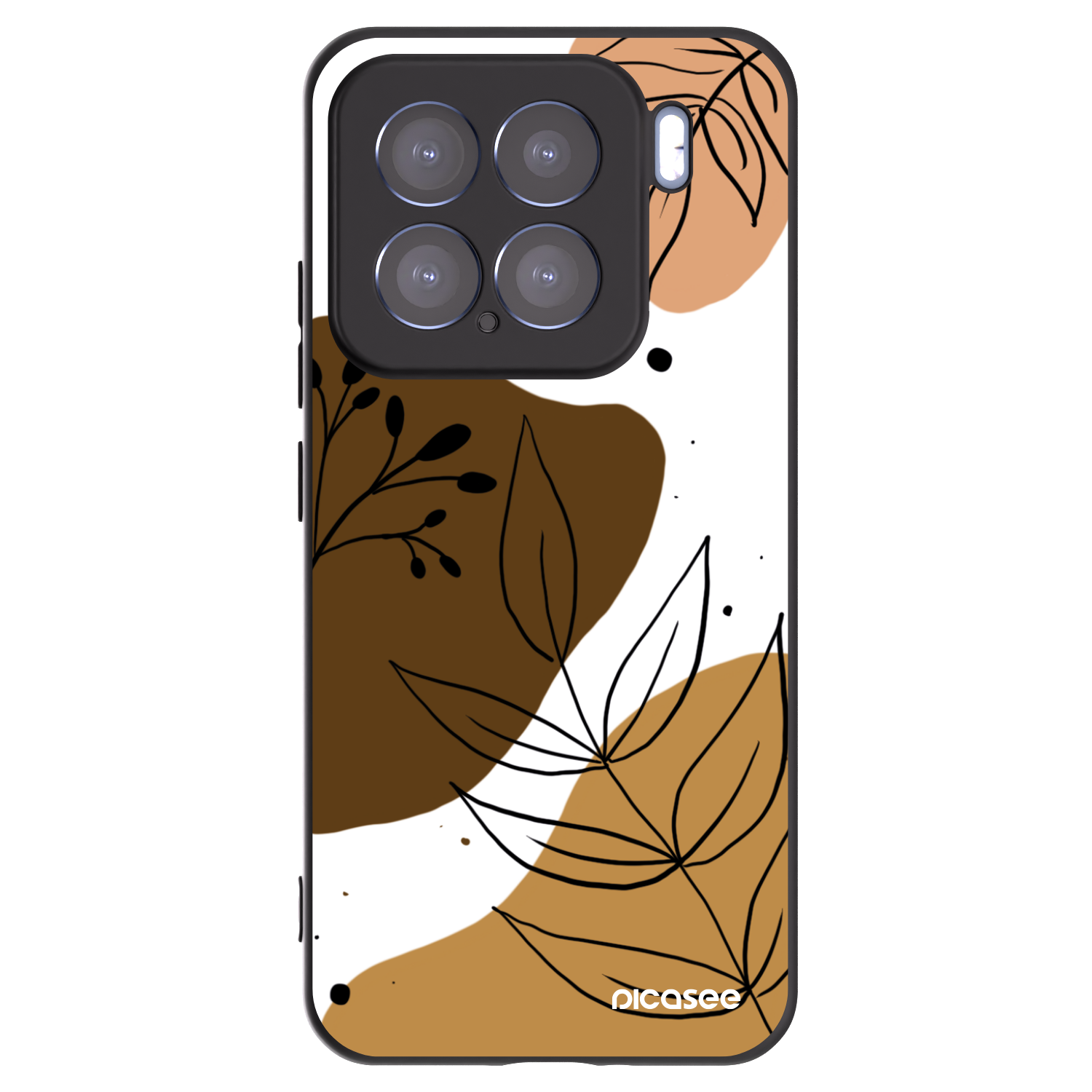 Silikónový čierny obal pre Xiaomi 15 - Boho style