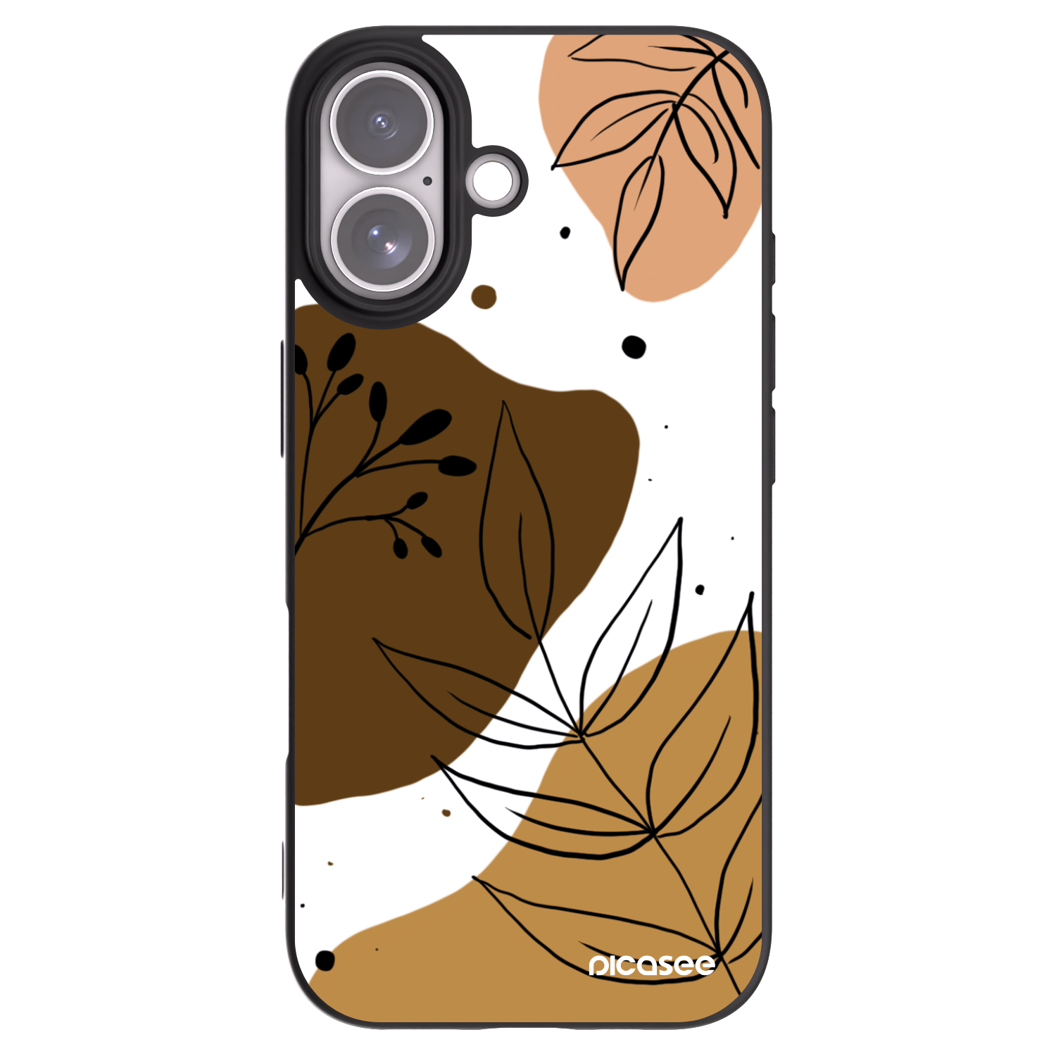 Picasee silikónový čierny obal pre Apple iPhone 17 - Boho style
