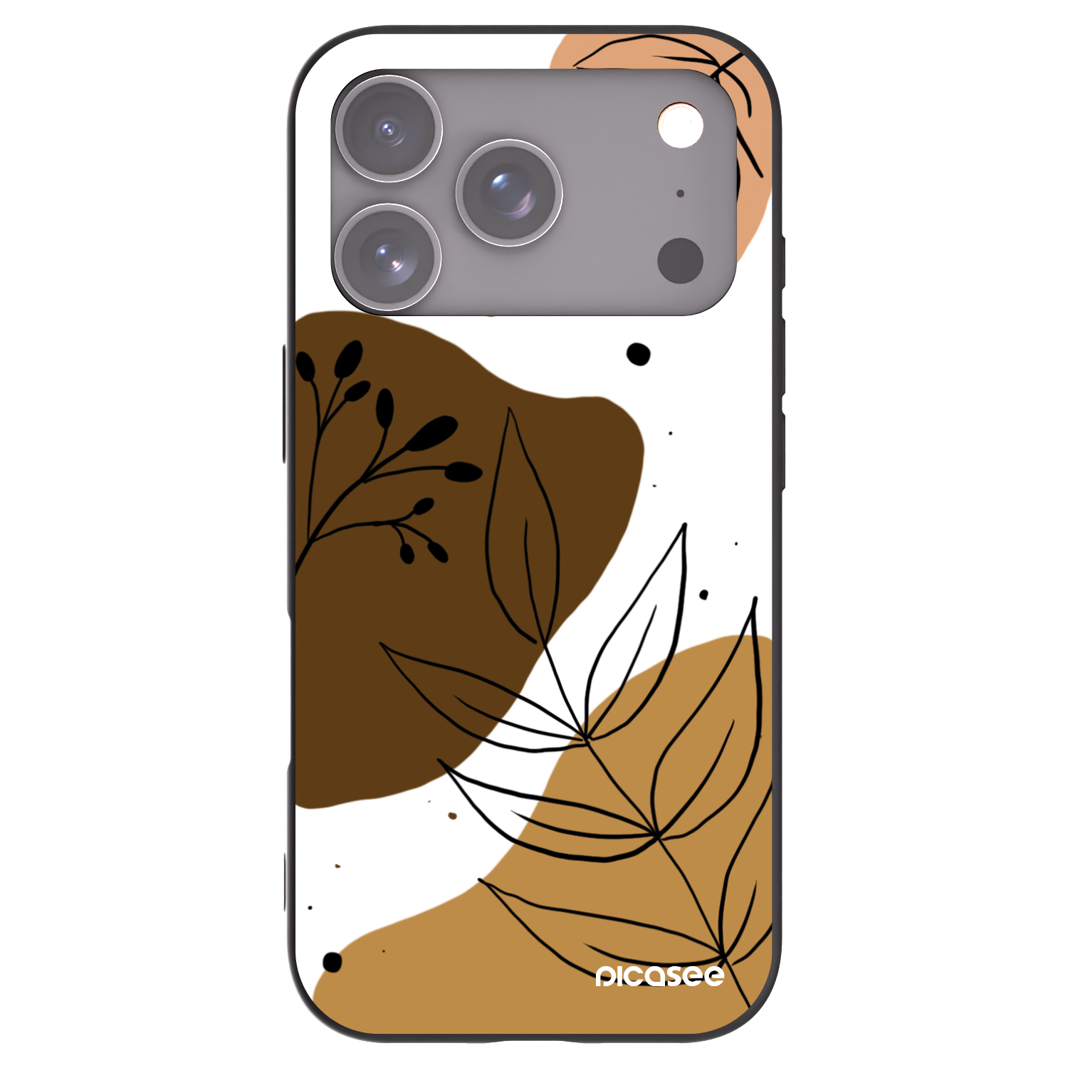 Picasee silikónový čierny obal pre Apple iPhone 17 Pro - Boho style