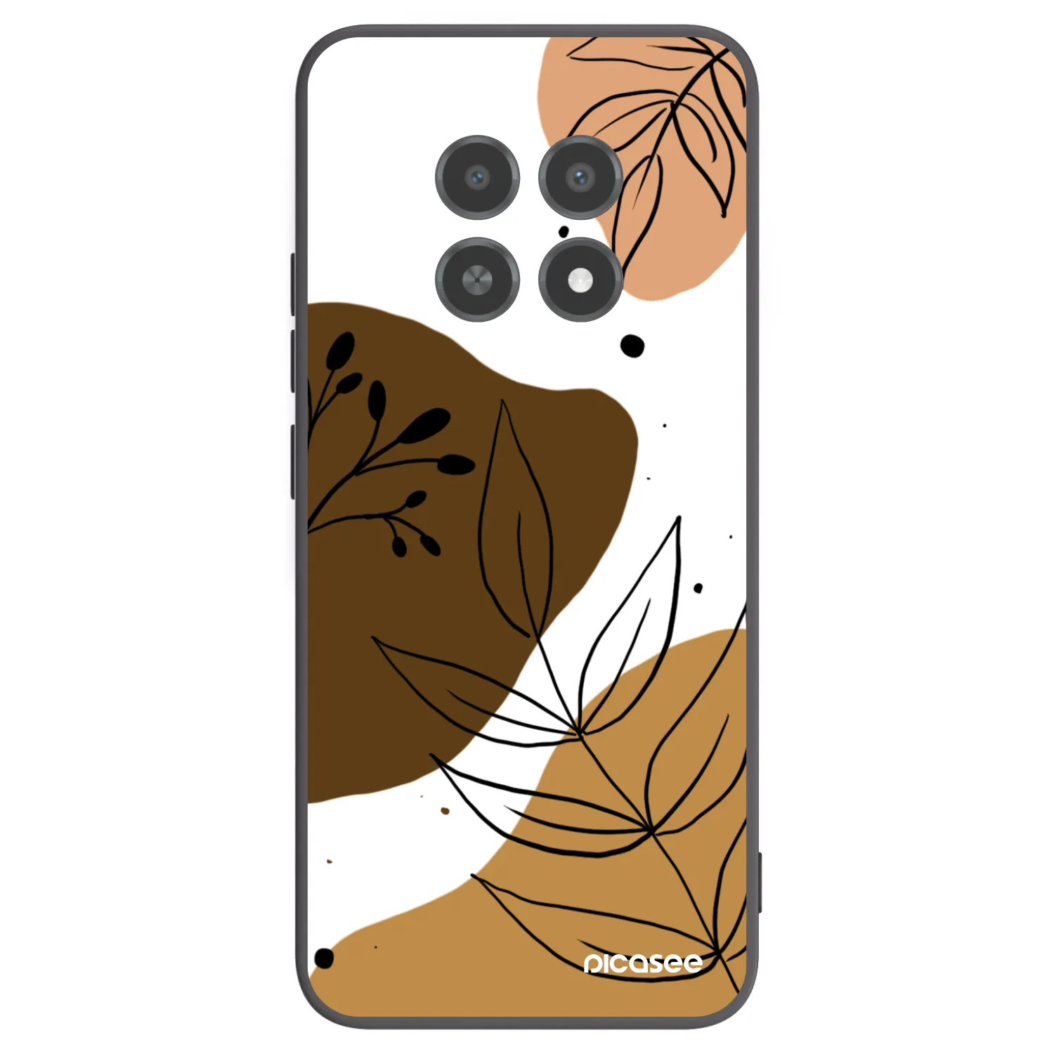 Picasee silikónový čierny obal pre Realme 12X - Boho style