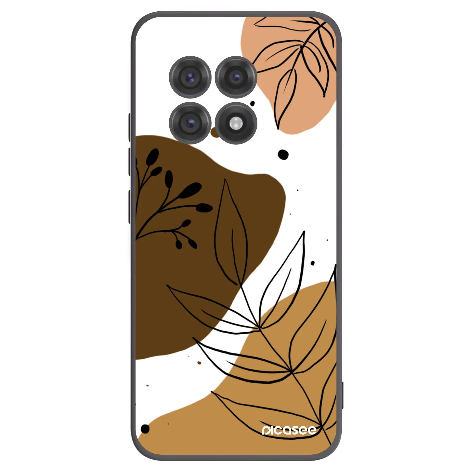 Silikónový čierny obal pre OnePlus 13R 5G - Boho style