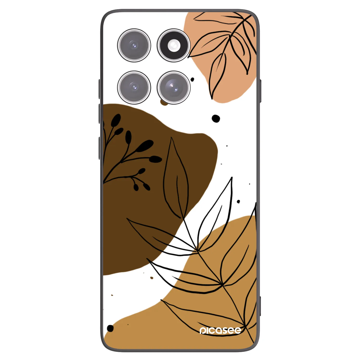 Silikónový čierny obal pre Motorola Edge 60 Fusion - Boho style