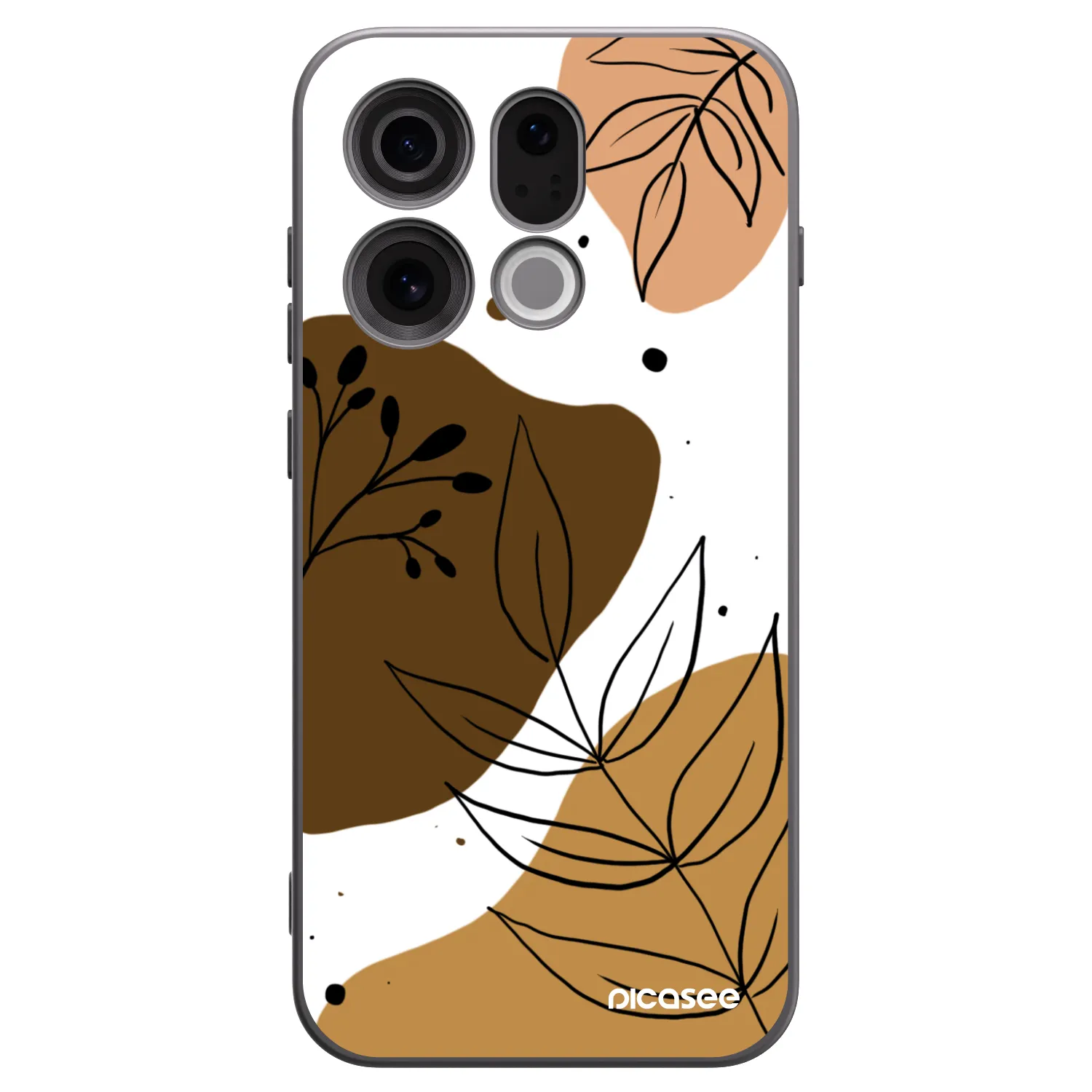 Picasee silikónový čierny obal pre OPPO Find X9 - Boho style