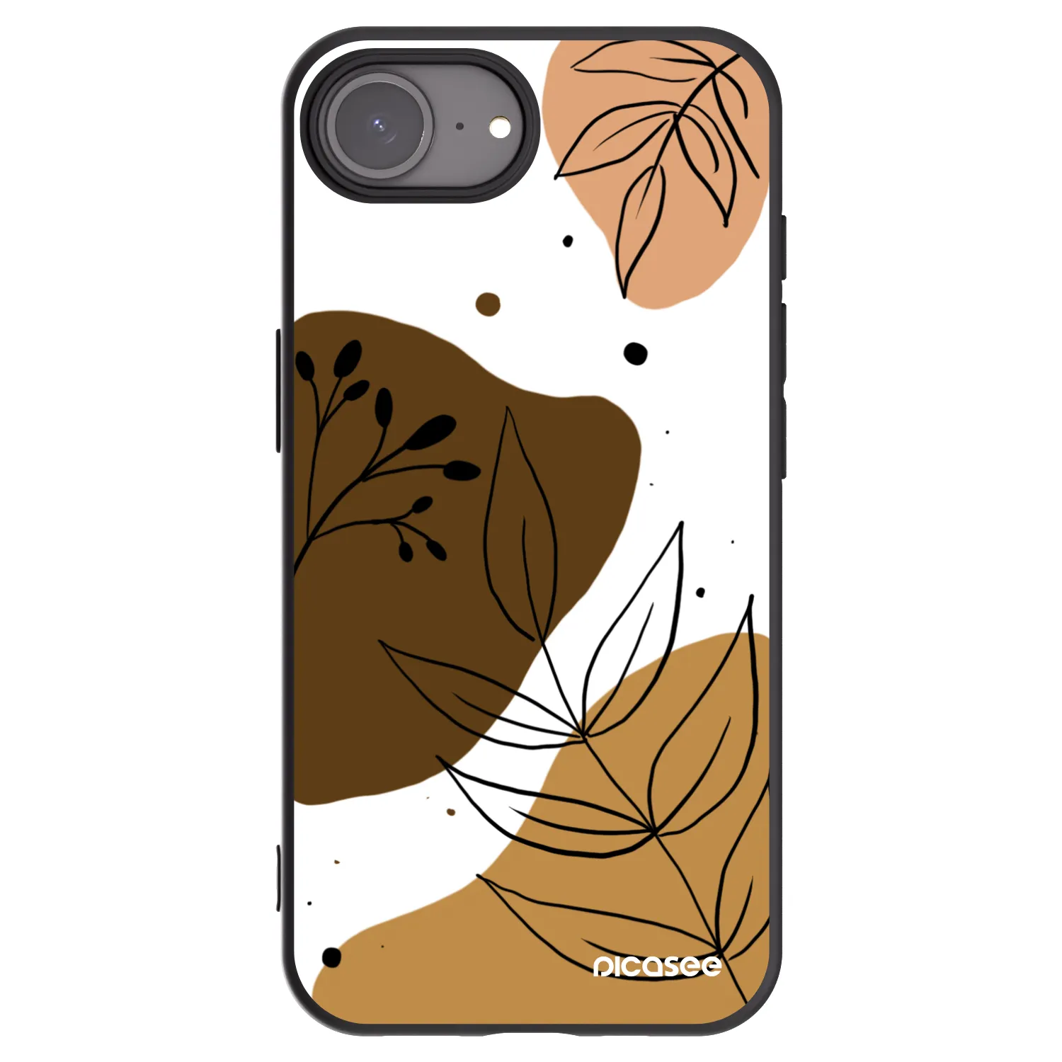 Picasee silikónový čierny obal pre Apple iPhone 17e - Boho style