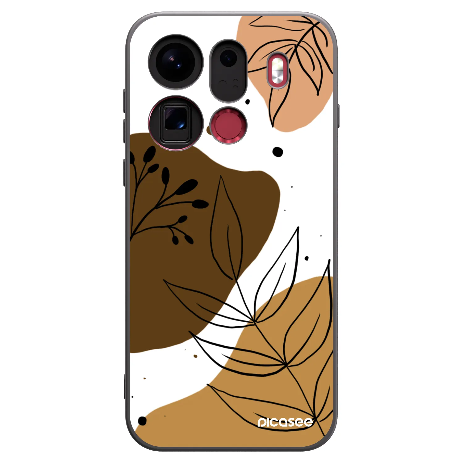 Picasee silikónový čierny obal pre OPPO Find X9 Pro - Boho style