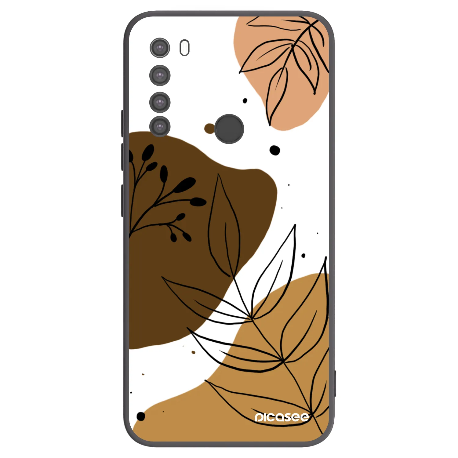 Picasee silikónový čierny obal pre Xiaomi Redmi Note 8 - Boho style