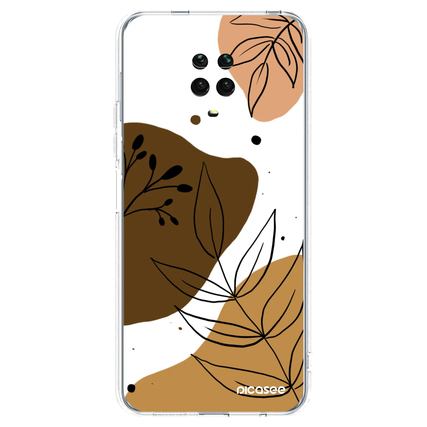 Picasee silikónový prehľadný obal pre Xiaomi Redmi Note 9 Pro - Boho style
