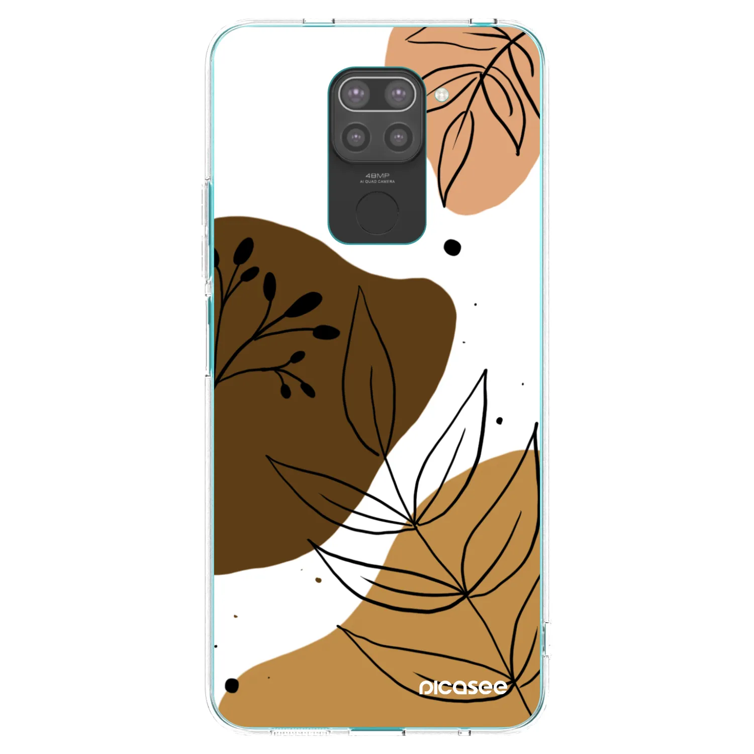 Picasee silikónový čierny obal pre Xiaomi Redmi Note 9 - Boho style