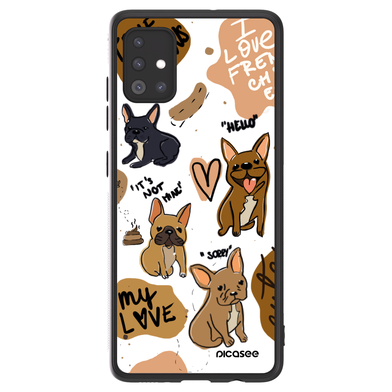 Picasee ULTIMATE CASE pro Samsung Galaxy A51 A515F - Frenchies