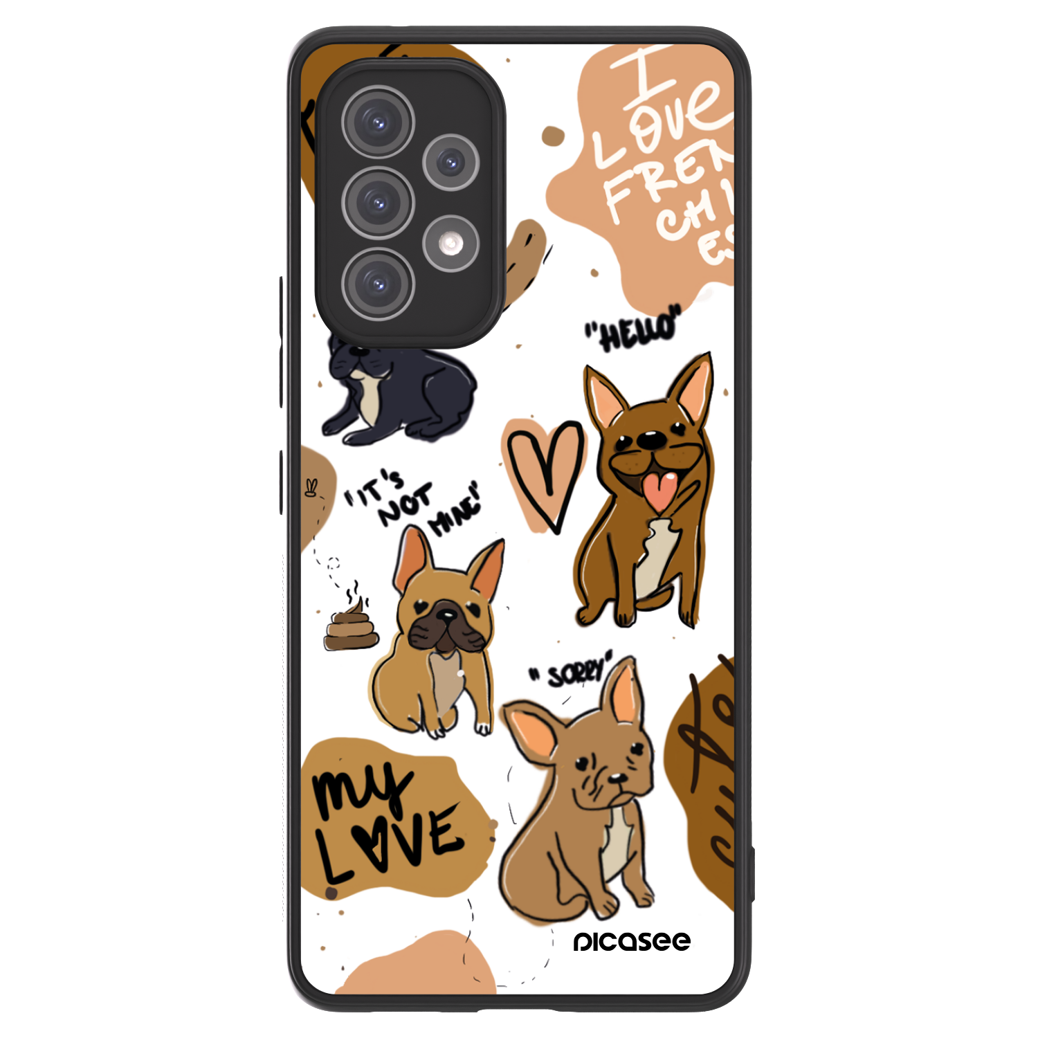 Picasee ULTIMATE CASE pro Samsung Galaxy A52 5G A525F - Frenchies