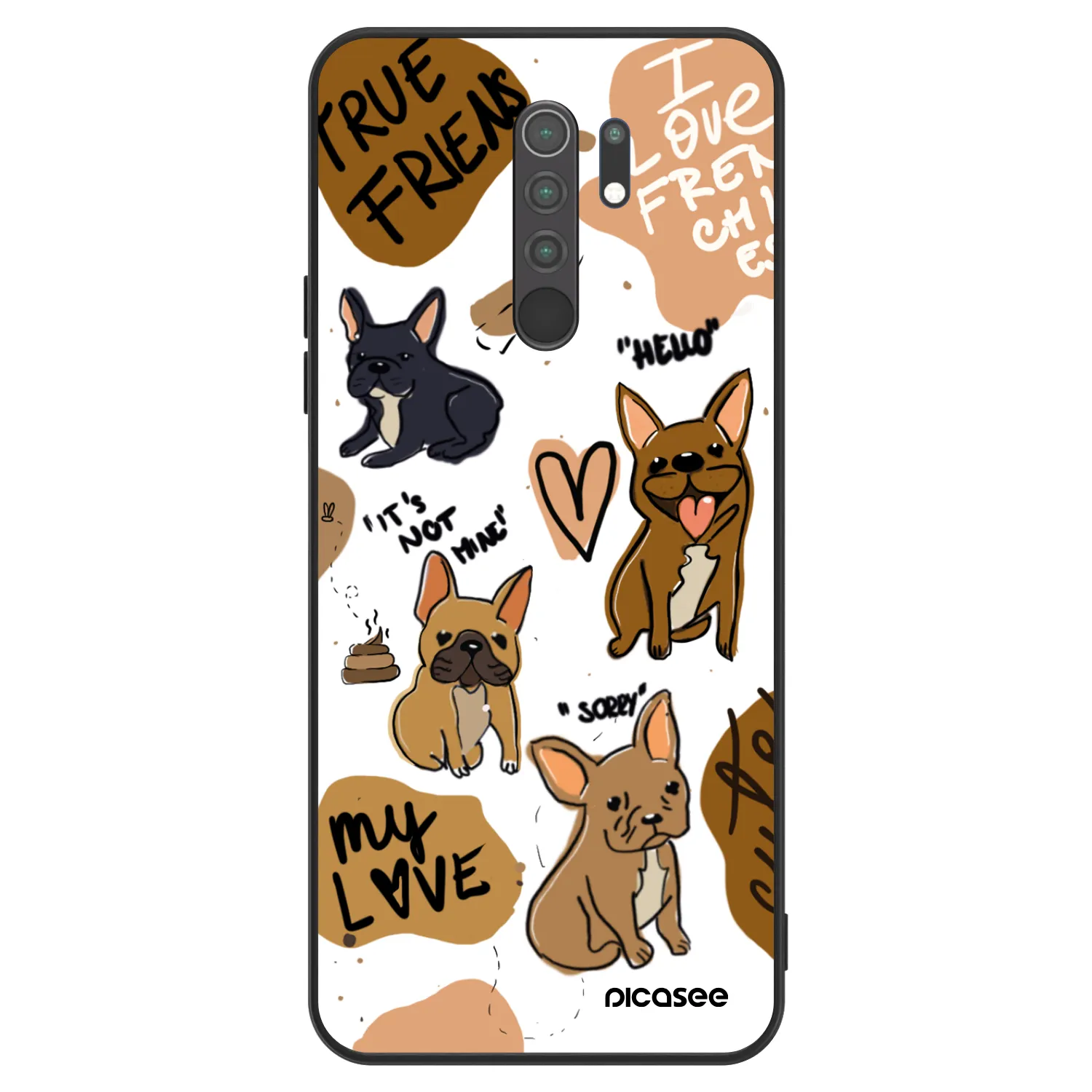 Picasee ULTIMATE CASE pro Xiaomi Redmi 9 - Frenchies