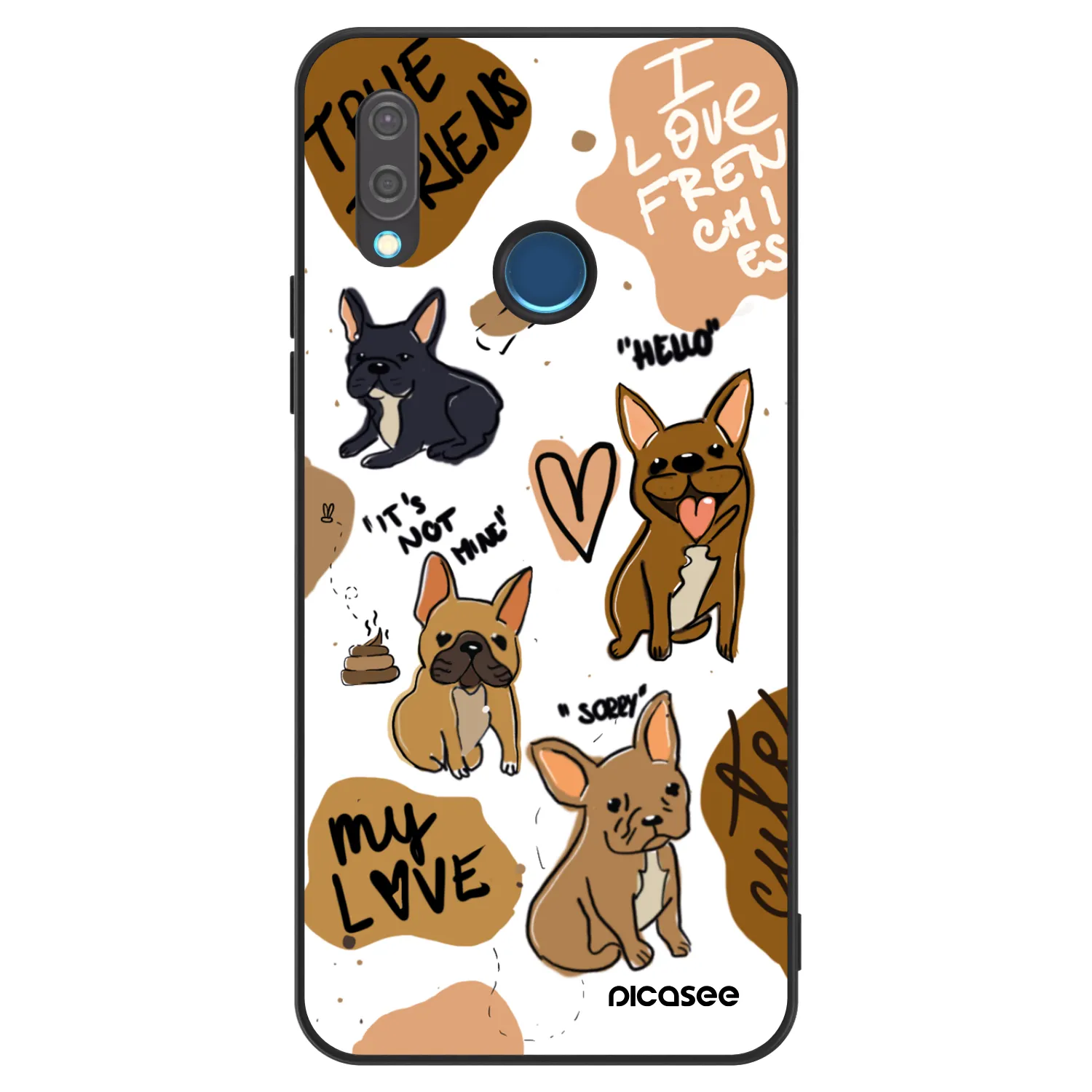 Picasee ULTIMATE CASE pro Huawei P20 Lite - Frenchies