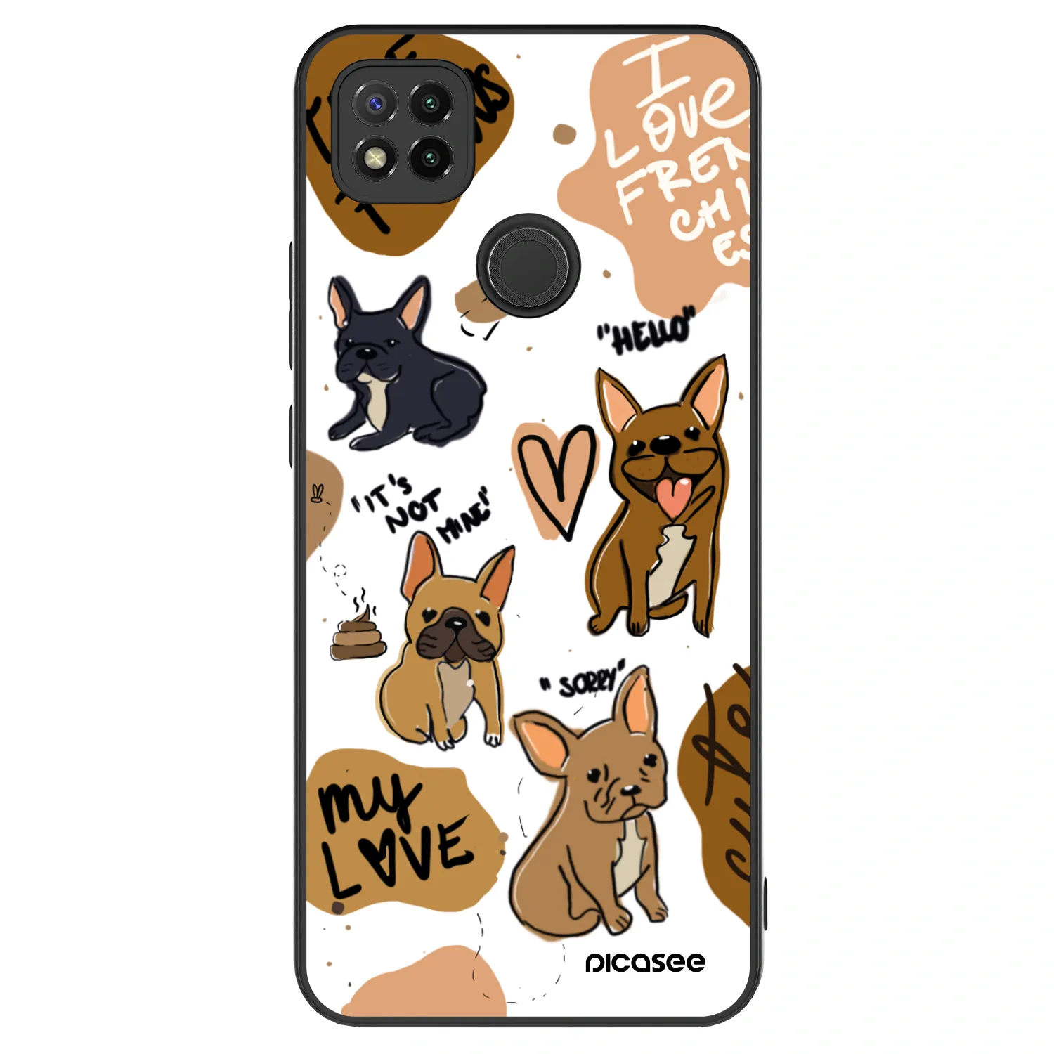 Picasee ULTIMATE CASE pro Xiaomi Redmi 9C - Frenchies