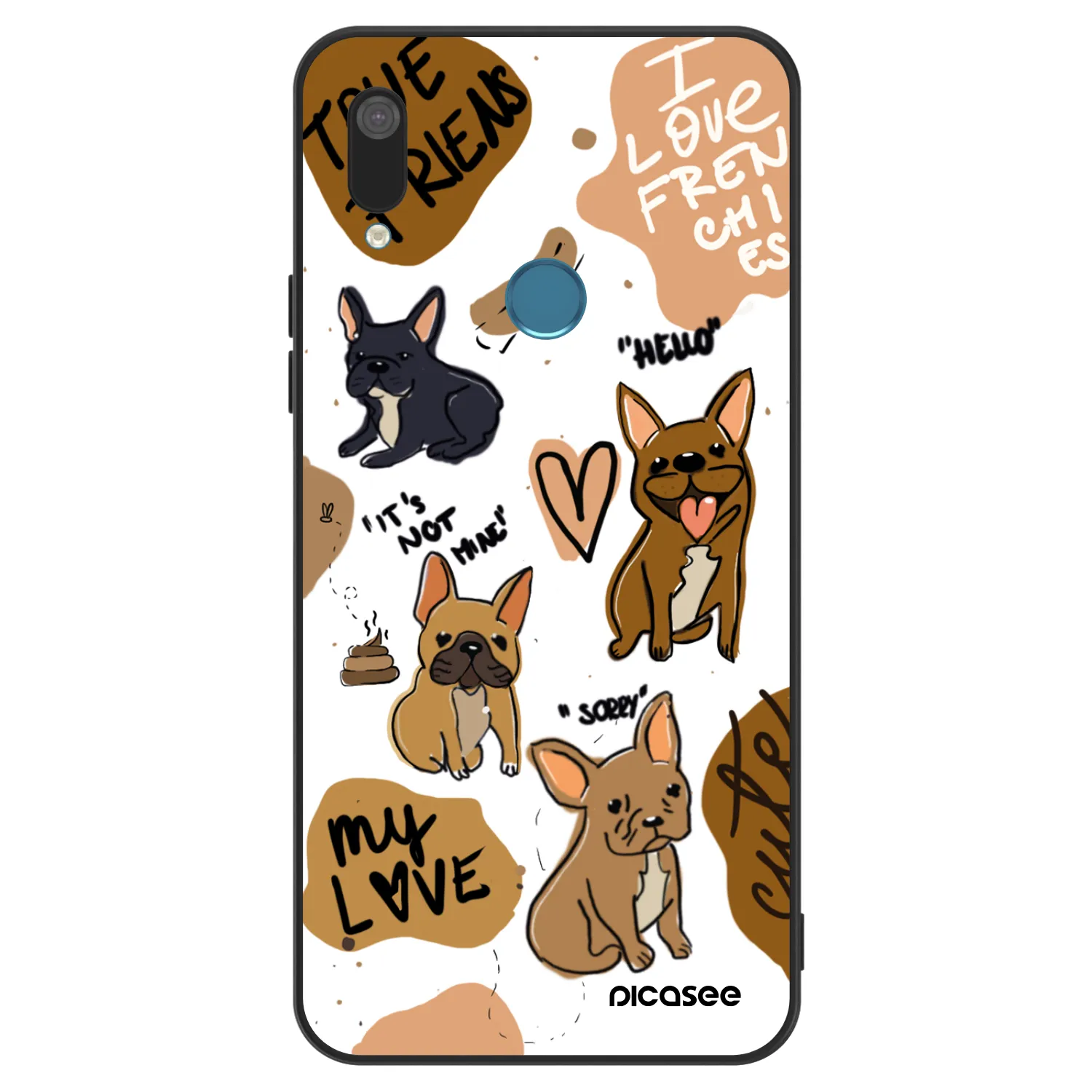 Picasee ULTIMATE CASE pro Huawei Y7 2019 - Frenchies