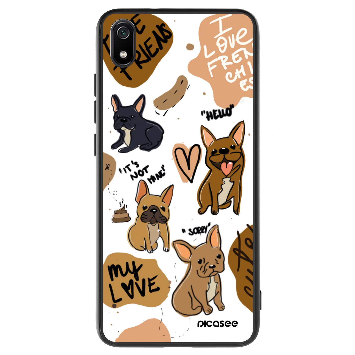 Picasee ULTIMATE CASE pro Xiaomi Redmi 7A - Frenchies