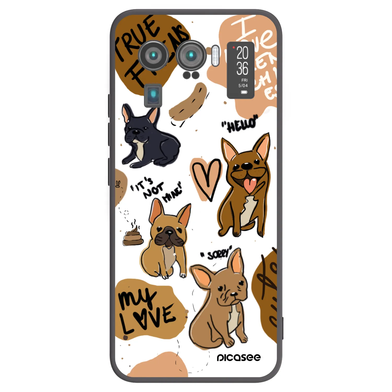 Picasee silikónový čierny obal pre Xiaomi Mi 11 Ultra - Frenchies