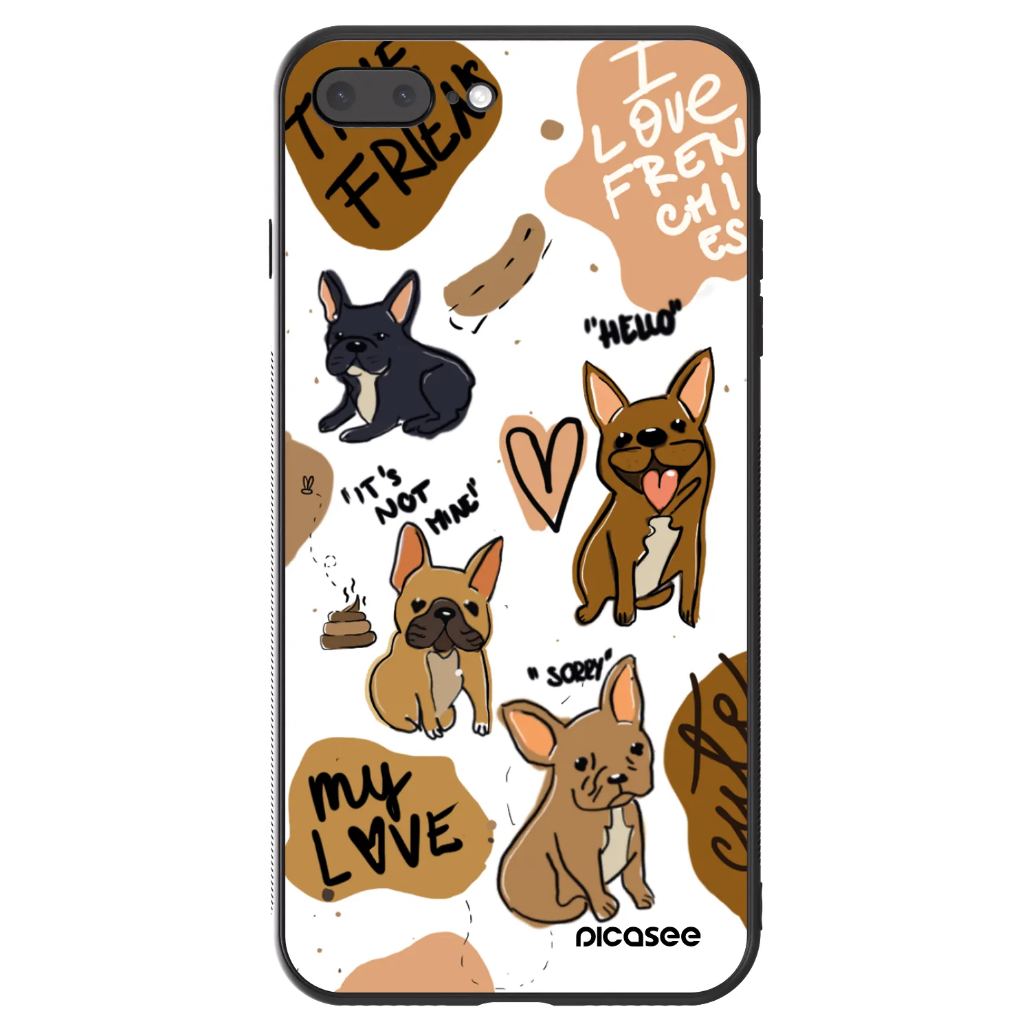 Picasee ULTIMATE CASE pro Apple iPhone 8 Plus - Frenchies