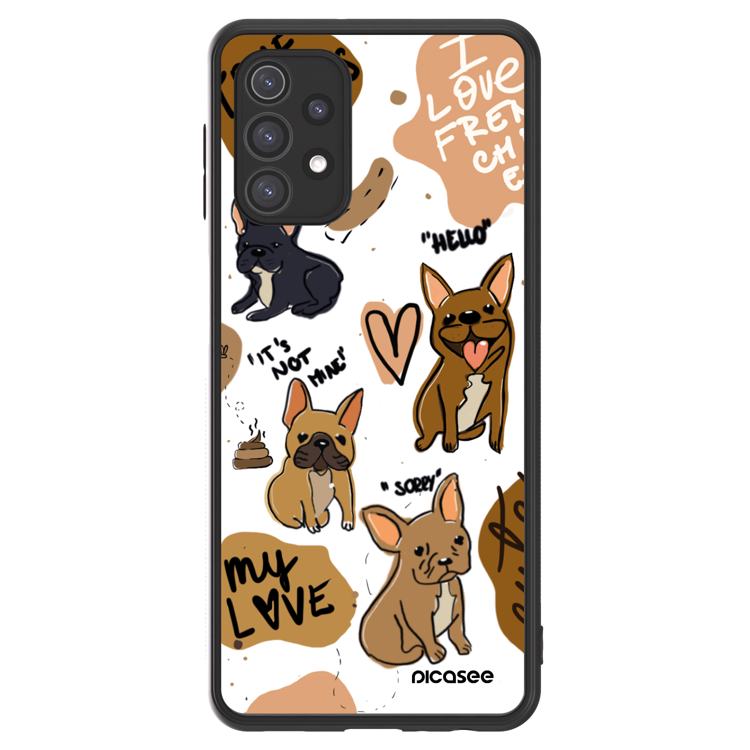 Picasee ULTIMATE CASE pro Samsung Galaxy A32 5G A326B - Frenchies