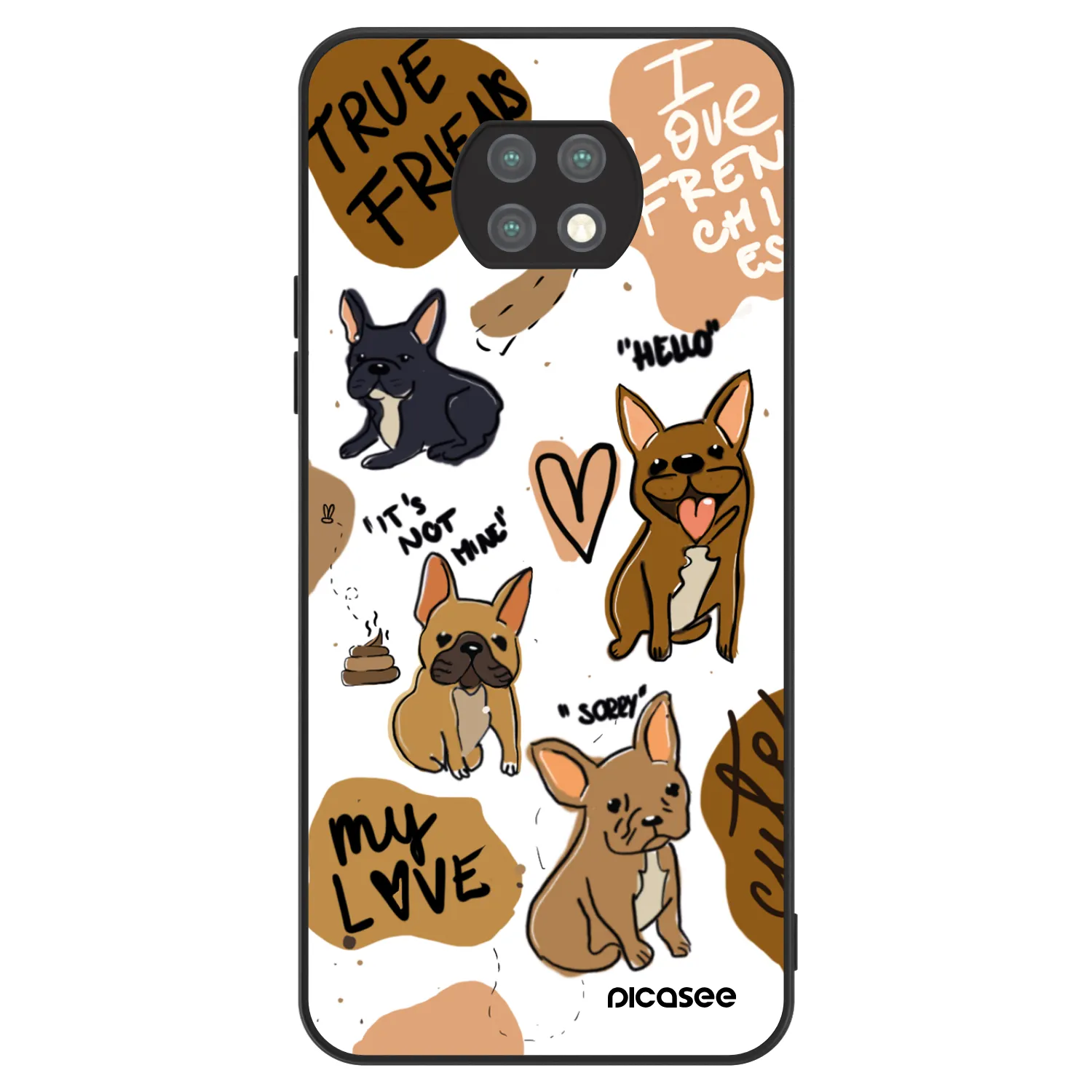 Picasee ULTIMATE CASE pro Xiaomi Redmi Note 9T - Frenchies