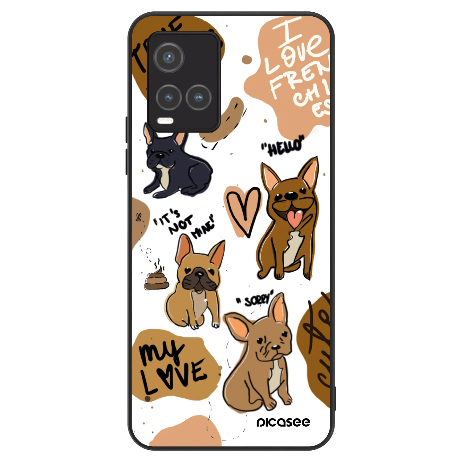 Picasee ULTIMATE CASE pro Vivo Y33s - Frenchies