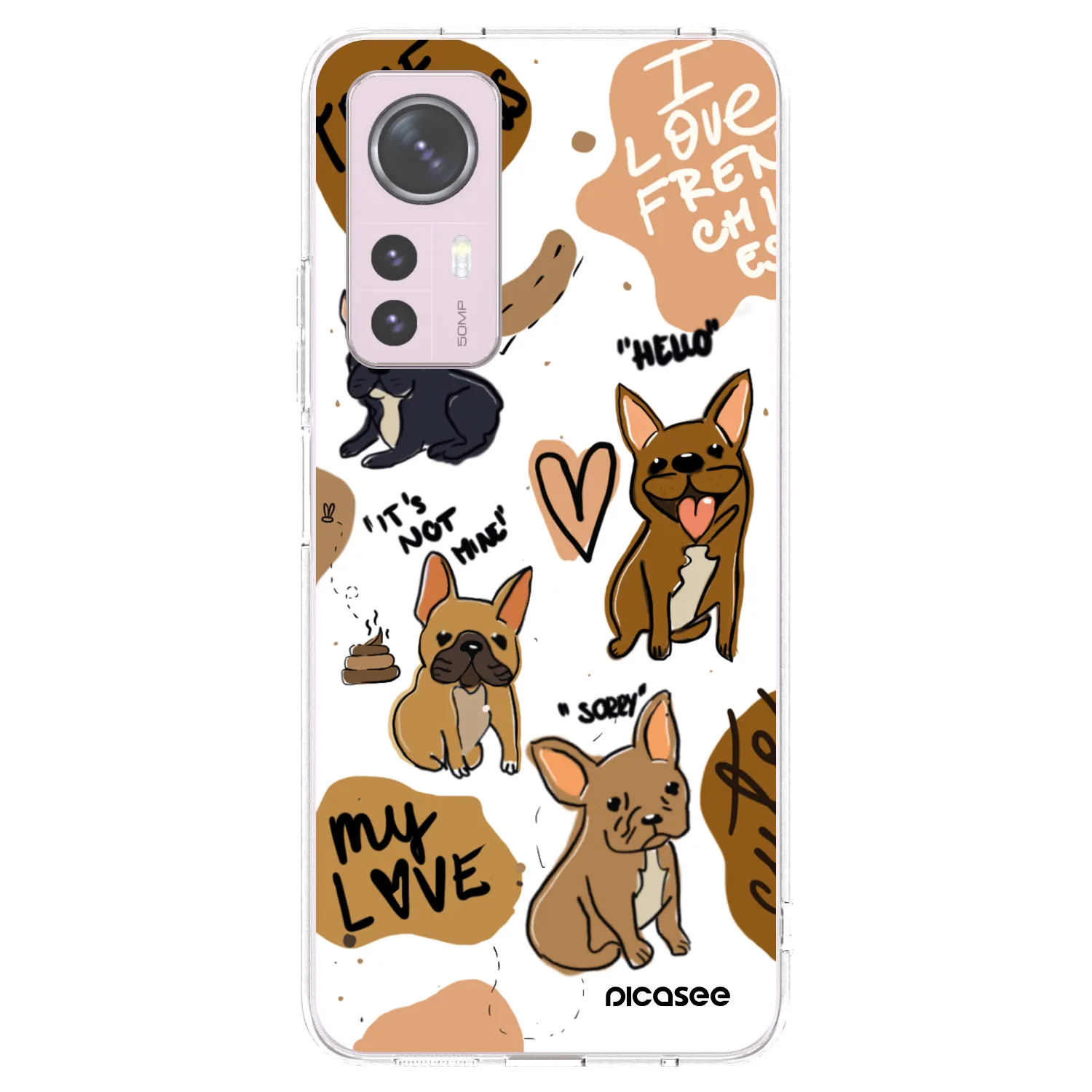 Picasee silikónový prehľadný obal pre Xiaomi 12 - Frenchies