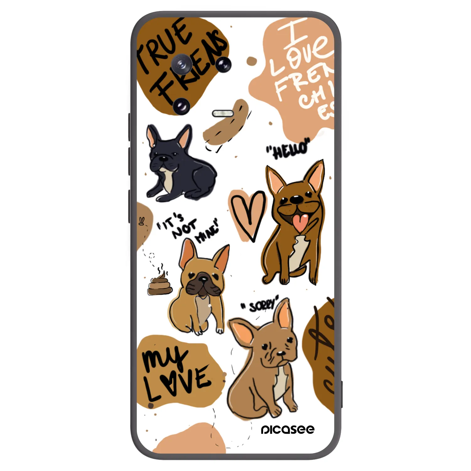Picasee silikónový čierny obal pre Xiaomi 13 Pro - Frenchies