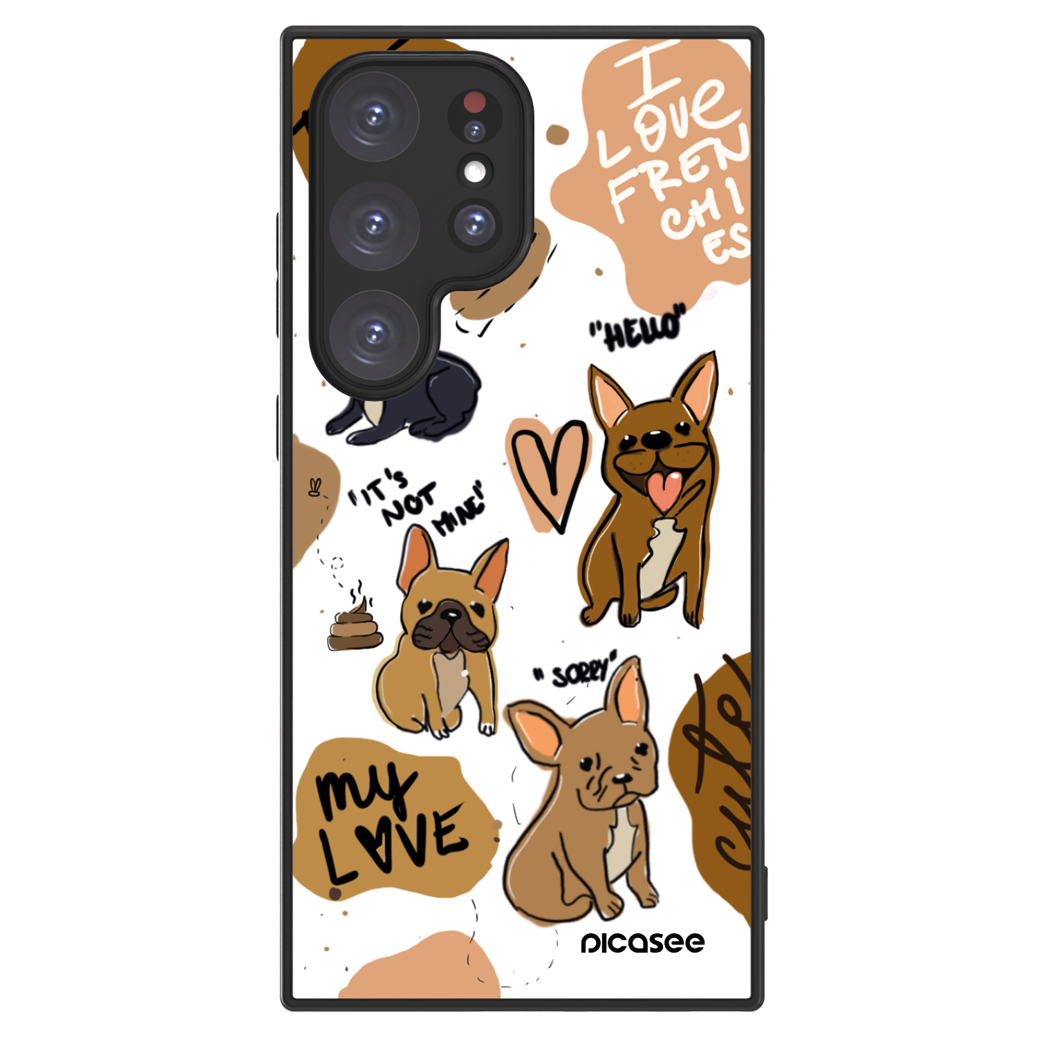 Picasee ULTIMATE CASE pro Samsung Galaxy S24 Ultra S928B 5G - Frenchies