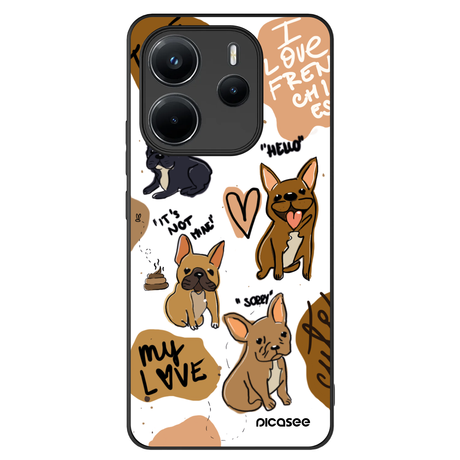Picasee ULTIMATE CASE pro Xiaomi Redmi Note 14 4G - Frenchies