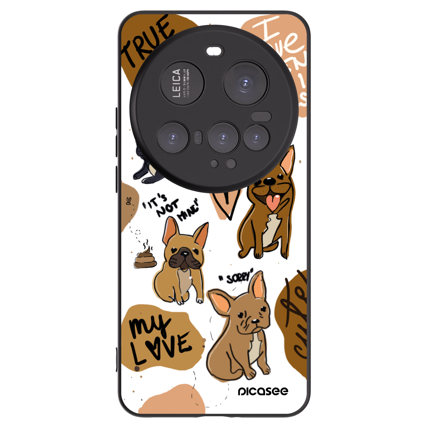 Picasee silikónový čierny obal pre Xiaomi 15 Ultra - Frenchies