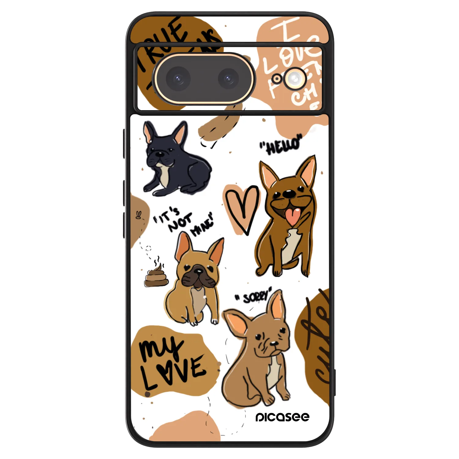 Picasee ULTIMATE CASE pro Google Pixel 8 - Frenchies