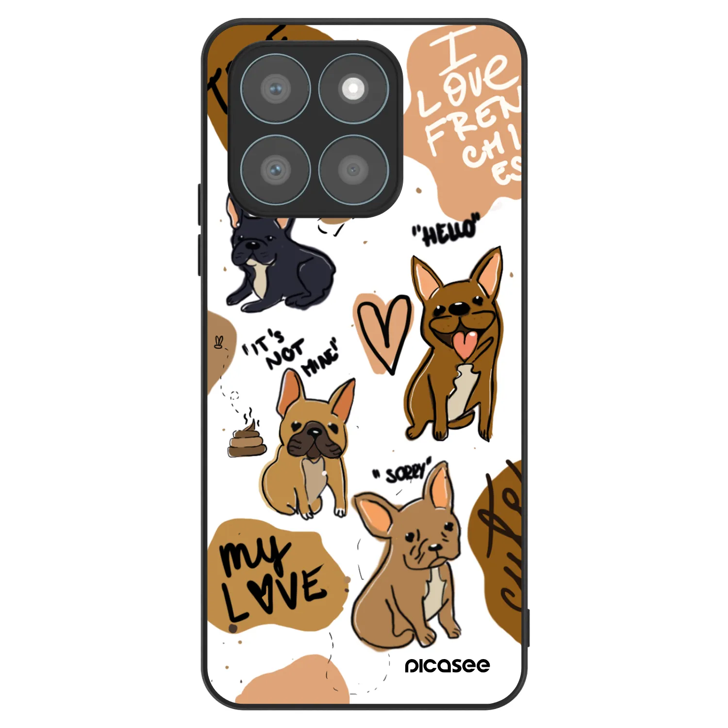 Picasee ULTIMATE CASE pro Honor X8c - Frenchies