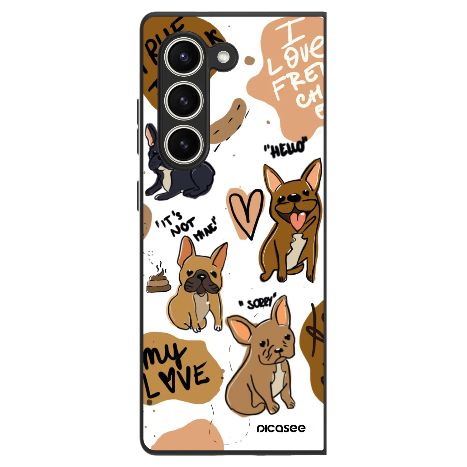 Picasee ULTIMATE CASE pro Samsung Galaxy Z Fold5 5G - Frenchies