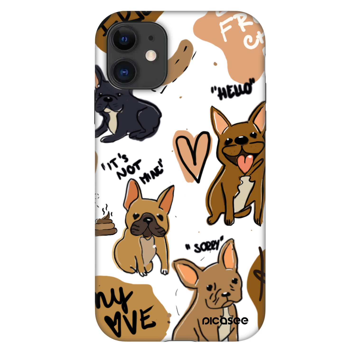 Picasee Fashion Case pre Apple iPhone 11 - Frenchies