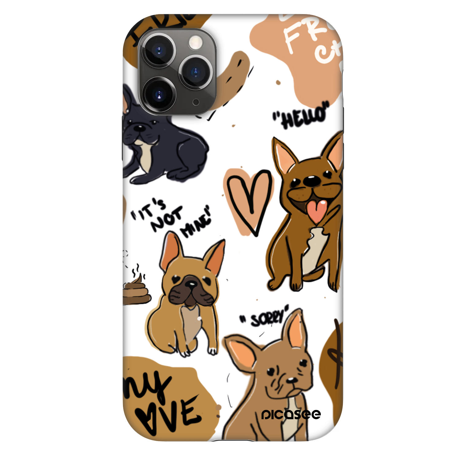 Picasee Fashion Case pre Apple iPhone 11 Pro - Frenchies