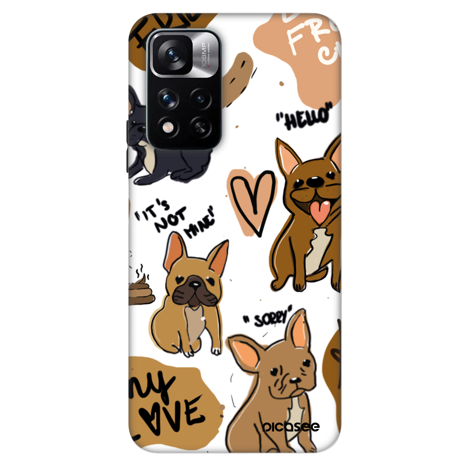 Picasee Fashion Case pre Xiaomi Redmi Note 11 Pro 5G - Frenchies