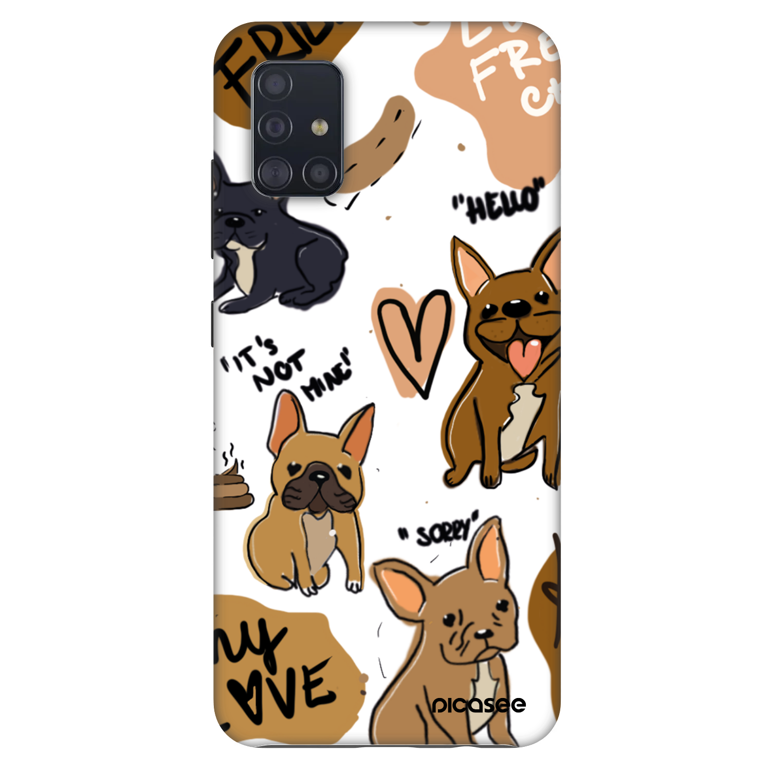 Picasee Fashion Case pre Samsung Galaxy A51 A515F - Frenchies
