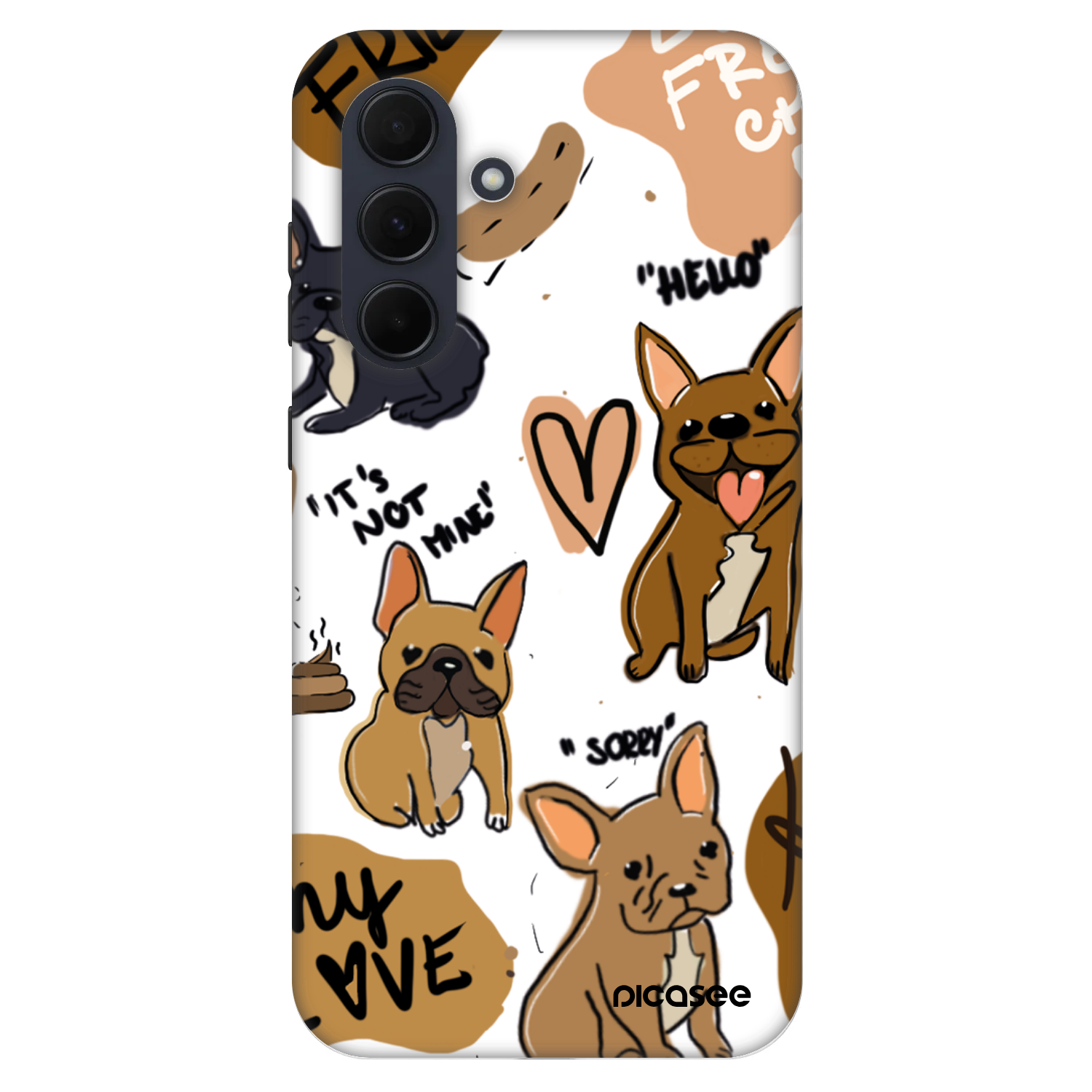 Picasee Fashion Case pre Samsung Galaxy A35 5G A356B - Frenchies
