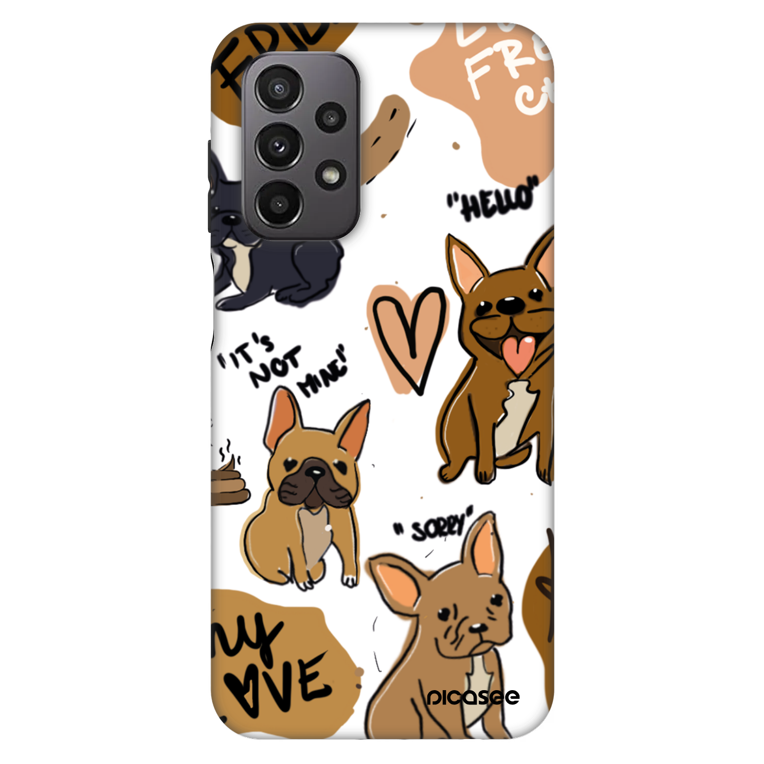 Picasee Fashion Case pre Samsung Galaxy A23 A236B 5G - Frenchies