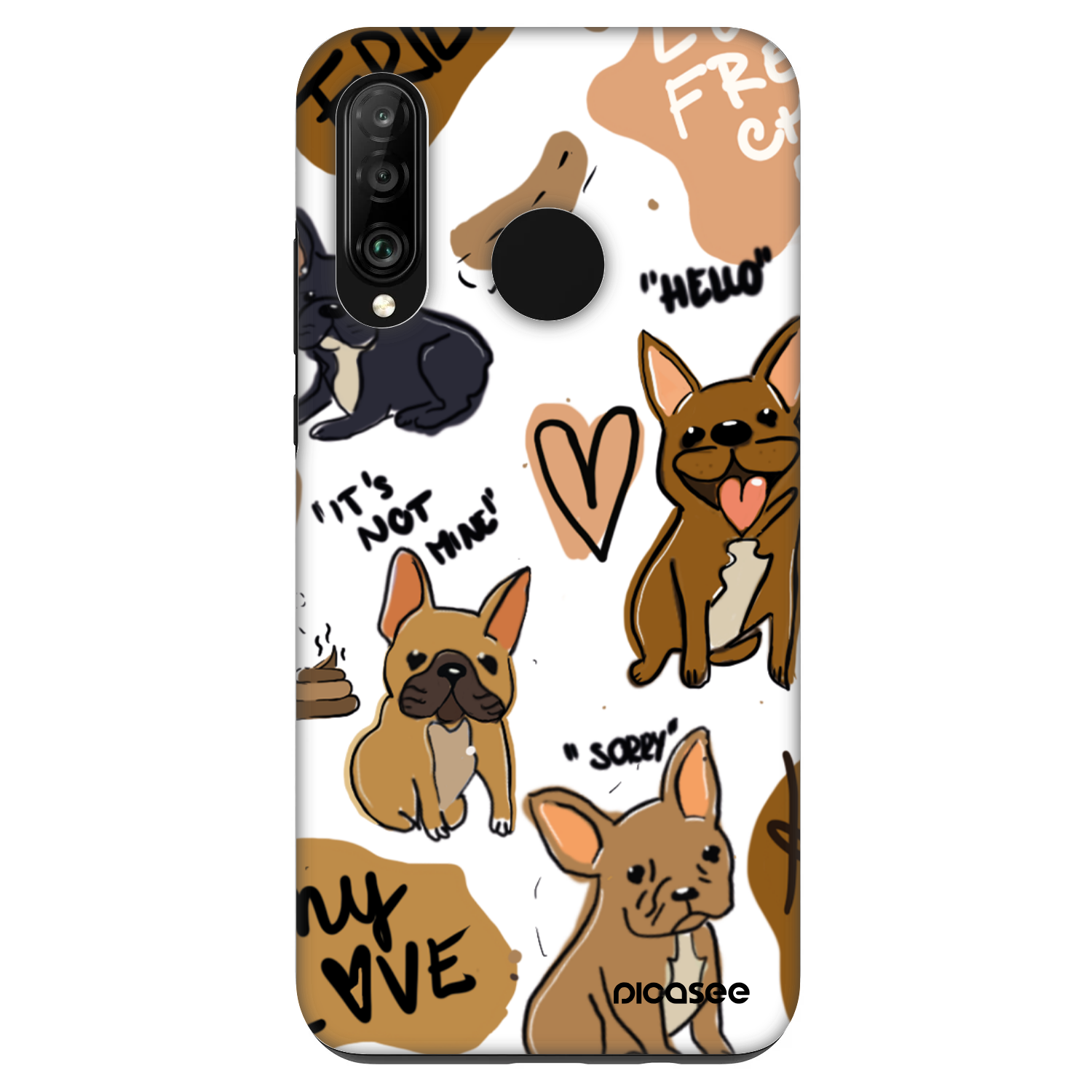 Picasee Fashion Case pre Huawei P30 Lite - Frenchies
