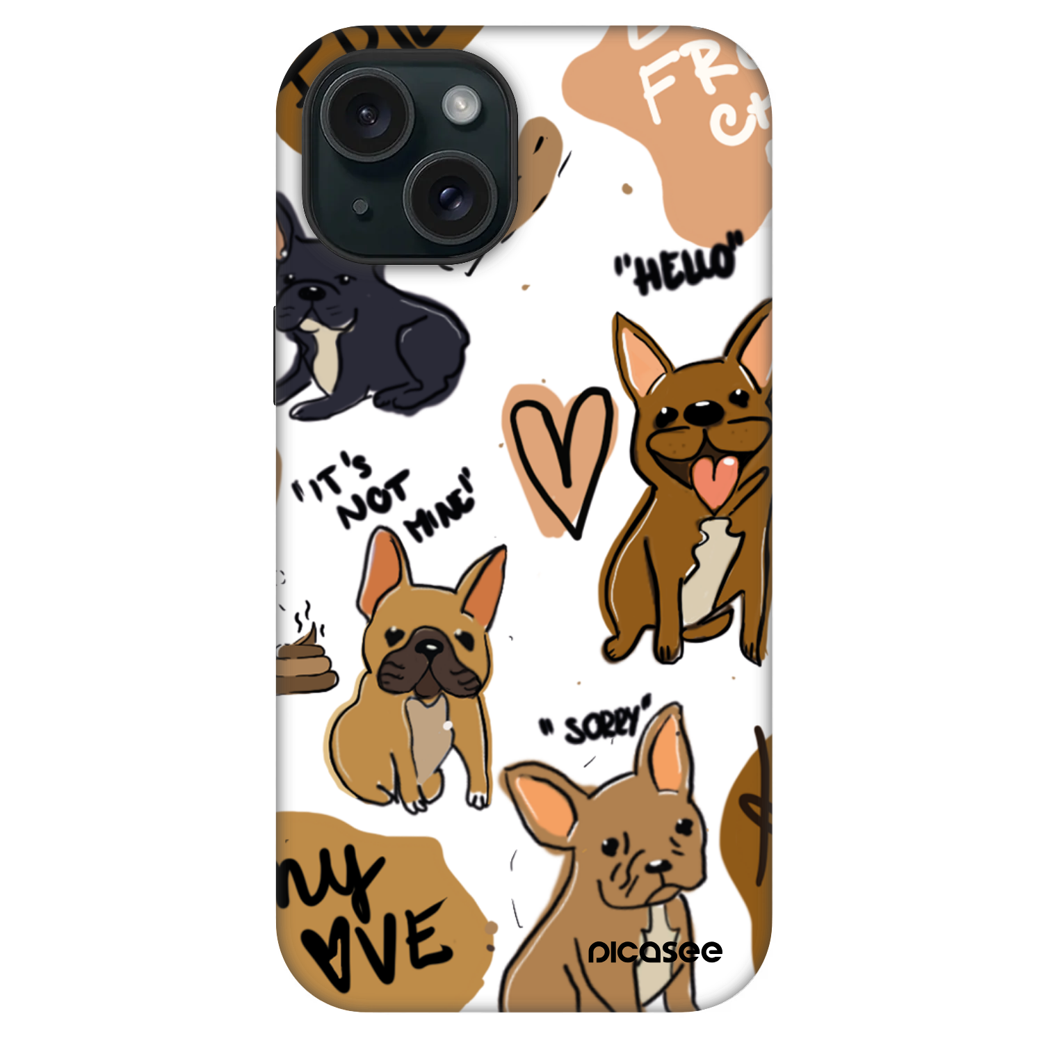 Picasee Fashion Case MagSafe pre Apple iPhone 15 - Frenchies