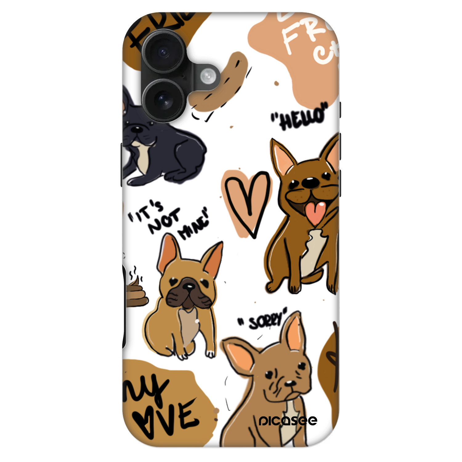 Picasee Fashion Case MagSafe pre Apple iPhone 16 Plus - Frenchies