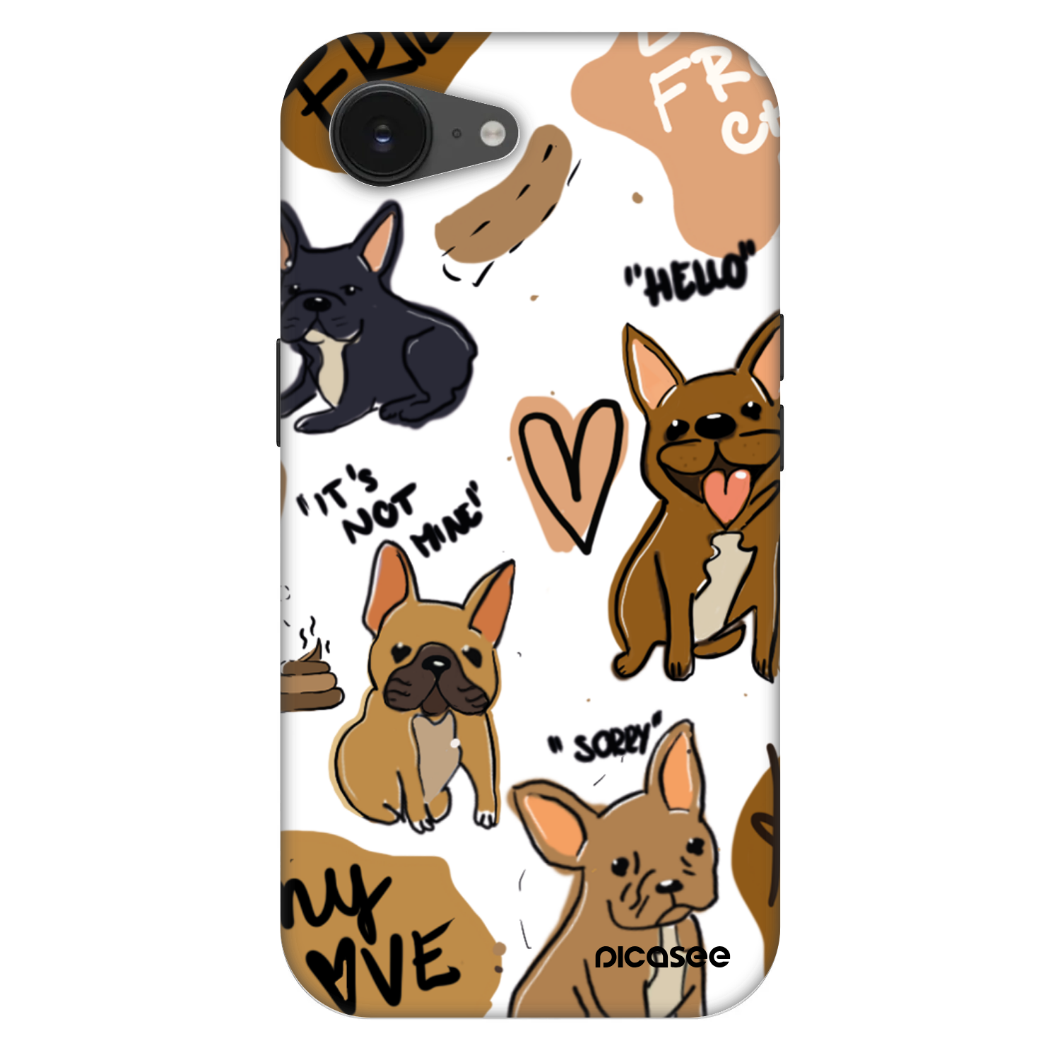 Picasee Fashion Case MagSafe pre Apple iPhone 16e - Frenchies