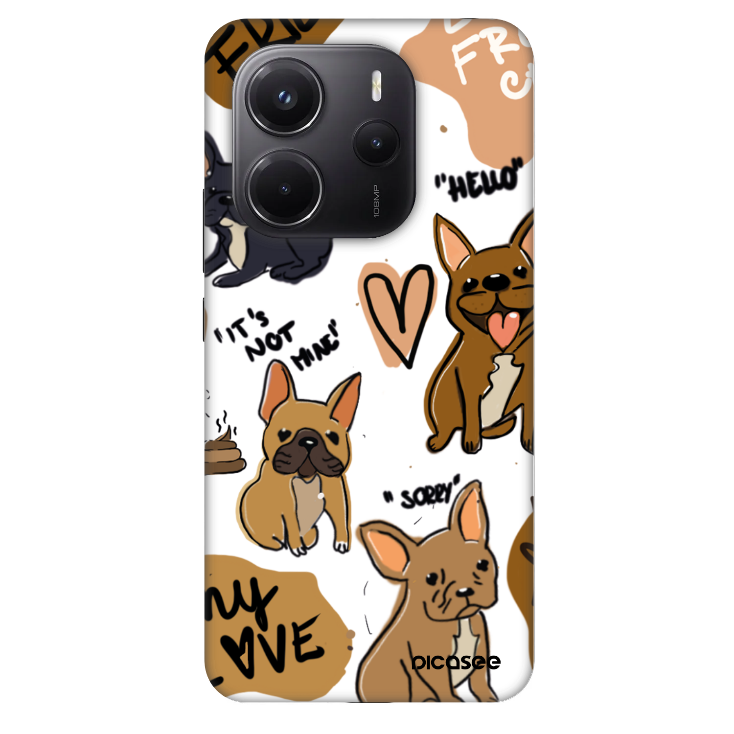 Picasee Fashion Case pre Xiaomi Redmi Note 14 4G - Frenchies