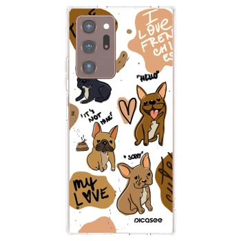 Picasee silikónový prehľadný obal pre Samsung Galaxy Note 20 Ultra - Frenchies
