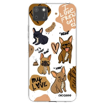 Picasee silikónový prehľadný obal pre Huawei Y5P - Frenchies