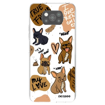 Picasee silikónový čierny obal pre Xiaomi Poco X3 - Frenchies