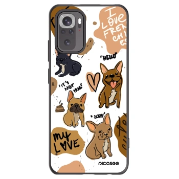 Picasee silikónový čierny obal pre Xiaomi Redmi Note 10 - Frenchies