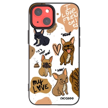 Picasee silikónový čierny obal pre Apple iPhone 13 mini - Frenchies