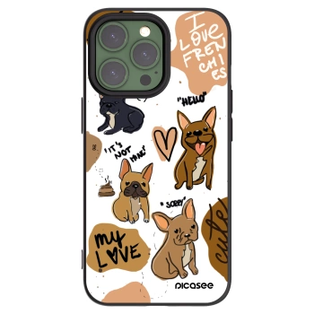 Picasee silikónový čierny obal pre Apple iPhone 13 Pro - Frenchies